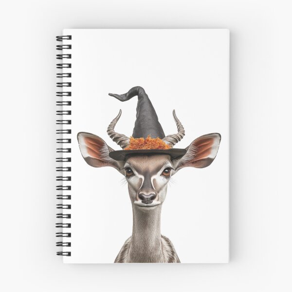 Item preview, Kudu Wearing Halloween Witch Hat designed and sold by LazyOwlStore.