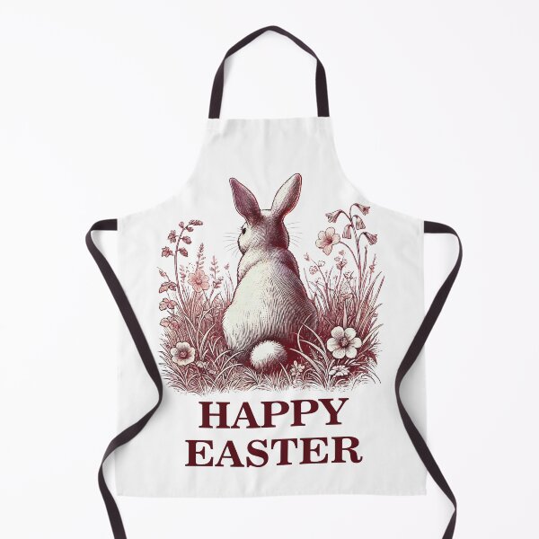 Item preview, Easter Retro Bunny In Vintage Flower Field designed and sold by LuminOrb.