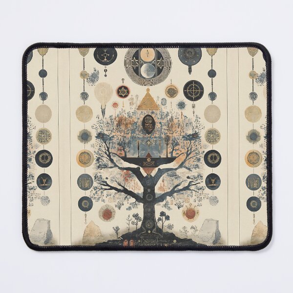 Item preview, Kabbalah Art: Mystical Tree of Life designed and sold by bapupa.