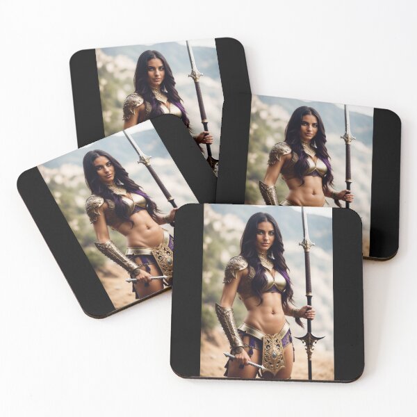 Item preview, Spear Maiden hunting at the beach designed and sold by ARoccoArt.