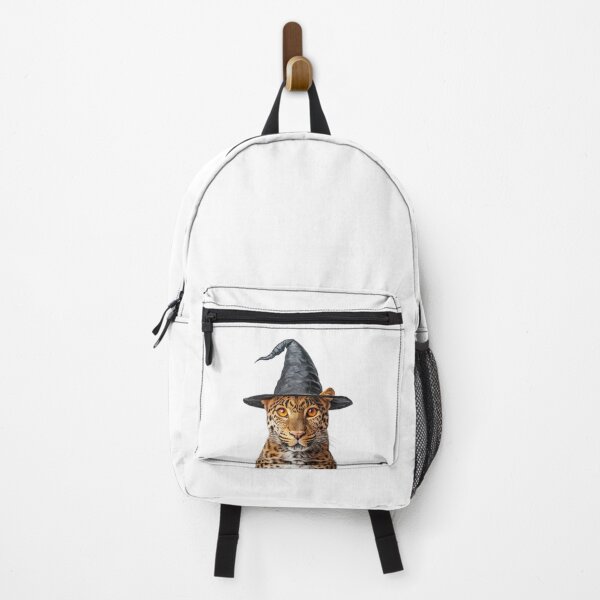 Item preview, Leopard Wearing Halloween Witch Hat designed and sold by LazyOwlStore.