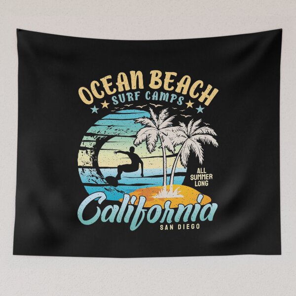 Item preview, Ocean Beach Surf Camps Surfing San Diego County California designed and sold by eclecTEEq.