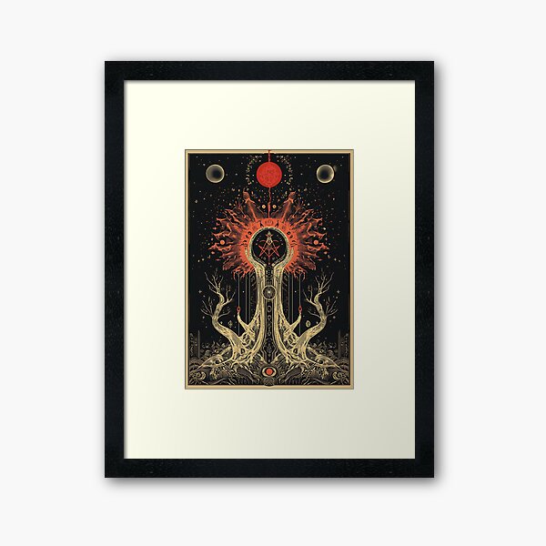 Item preview, The Qabalah Art: Mystical Tree of Life designed and sold by bapupa.