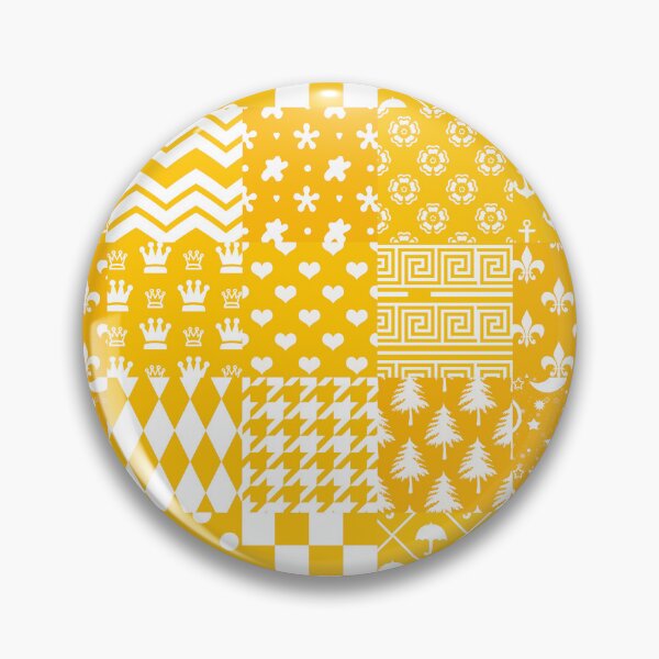 Item preview, Yellow White Mixed Patchwork Pattern Design  designed and sold by PatternTitan.