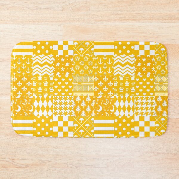 Item preview, Yellow White Mixed Patchwork Pattern Design  designed and sold by PatternTitan.
