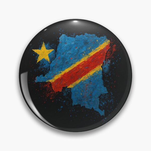 Item preview, Painted DRC flag designed and sold by ilakz.