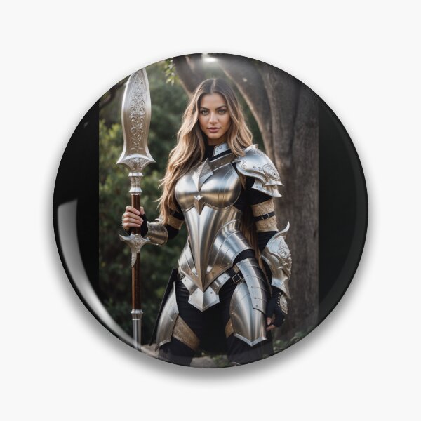 Item preview, Spear maiden in Full Plate Armor designed and sold by ARoccoArt.