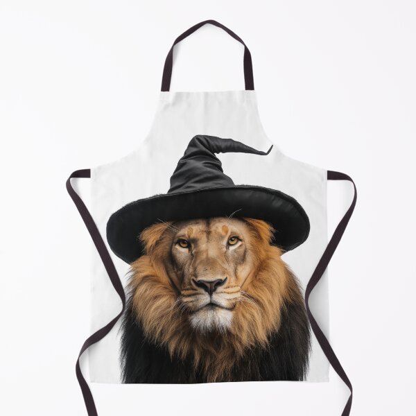 Item preview, Lion Wearing Halloween Witch Hat designed and sold by LazyOwlStore.