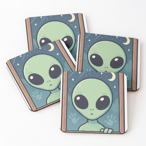 Item preview, Alien  Stickers retro vintage designed and sold by artist-for-you.