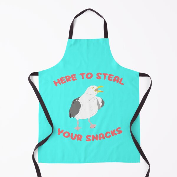 Item preview, Here To Steal Your Snacks Seagull designed and sold by TiffinByLK.