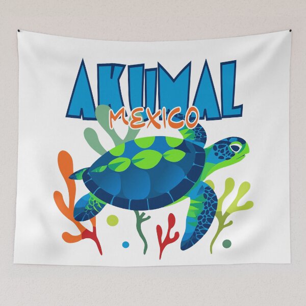 Item preview, Akumal Mexico Sea Turtle design designed and sold by Colorfulman.