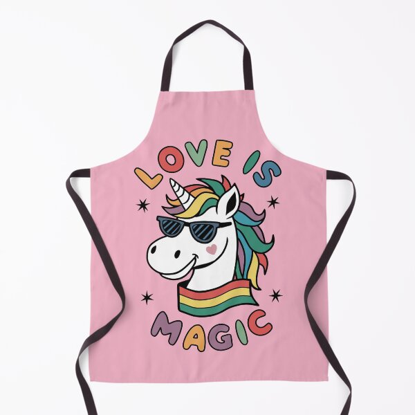 Item preview, Love is magic colorful unicorn pride month pink designed and sold by VanillaBlueSky.