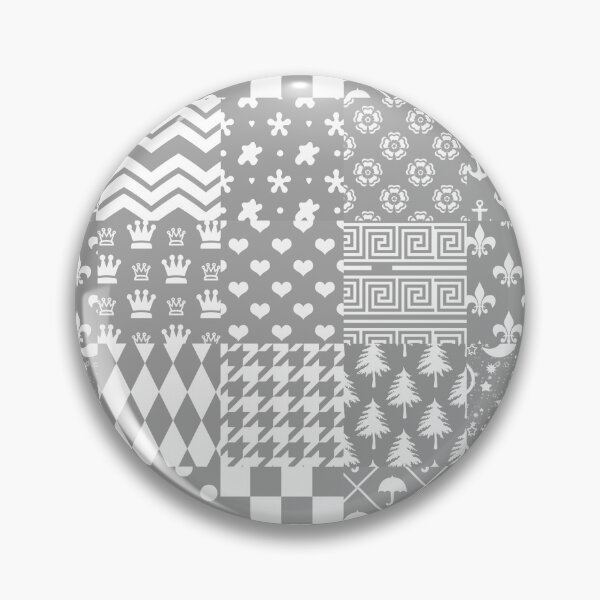 Item preview, Grey White Mixed Pattern Style Design  designed and sold by PatternTitan.