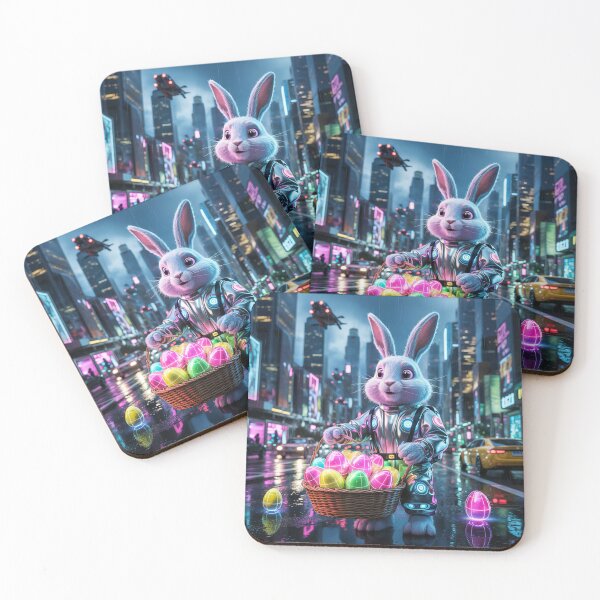 Item preview, Happy Easter Bunny - Cyberpunk Theme designed and sold by OnixDesign.