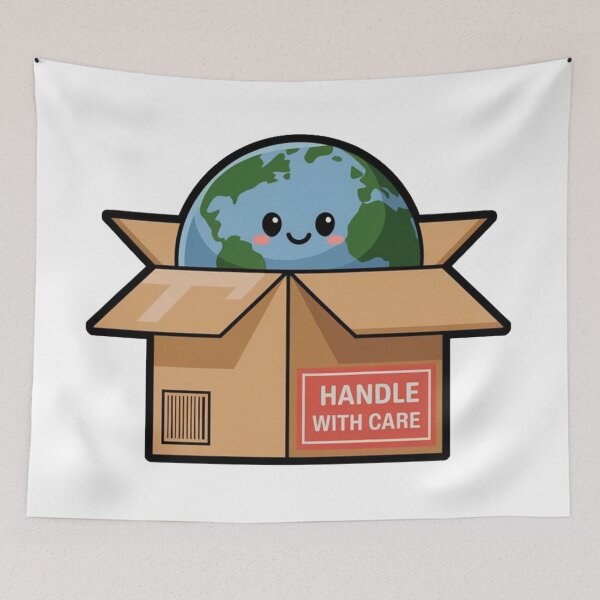 Item preview, Handle With Care – Earth Day 2025  designed and sold by Rajasekar.