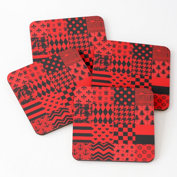 Item preview, Red Black Mixed Patterns Style Design  designed and sold by PatternTitan.