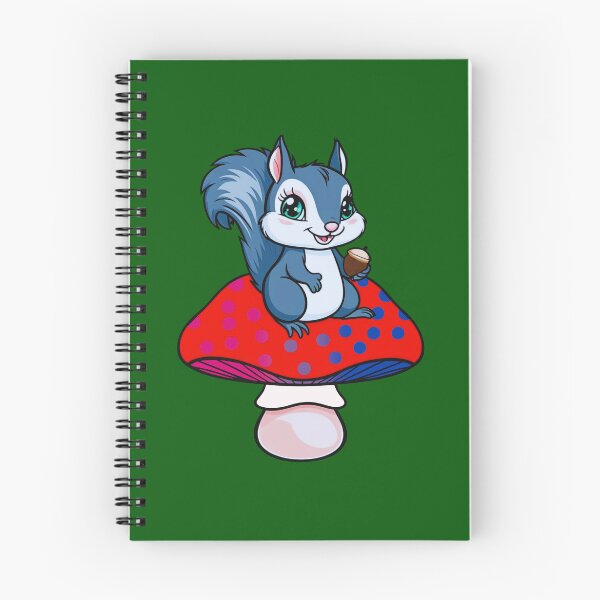 Item preview, Cute Squirrel on Bisexual Mushroom – Bi Pride Whimsical Art designed and sold by Travelslightly.