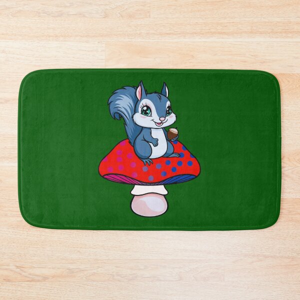 Item preview, Cute Squirrel on Bisexual Mushroom – Bi Pride Whimsical Art designed and sold by Travelslightly.