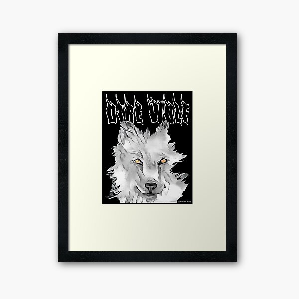 Dire Wolf Framed Art Print