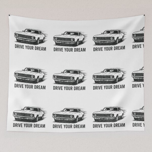 Item preview, Dream Driver – Retro Muscle Power Tee designed and sold by Fiercest128.