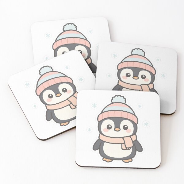 Item preview, Cute Penguin with Hat – Kawaii Winter designed and sold by neopeIina.