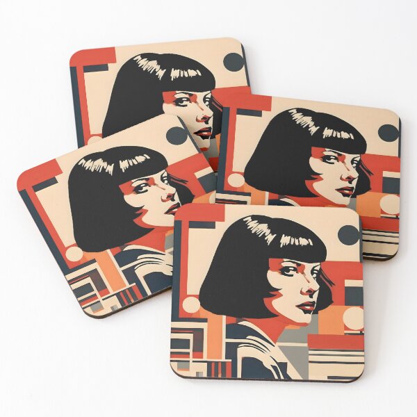Item preview, Red Power, Vintage Pop Art Girl designed and sold by Dart-Posters.