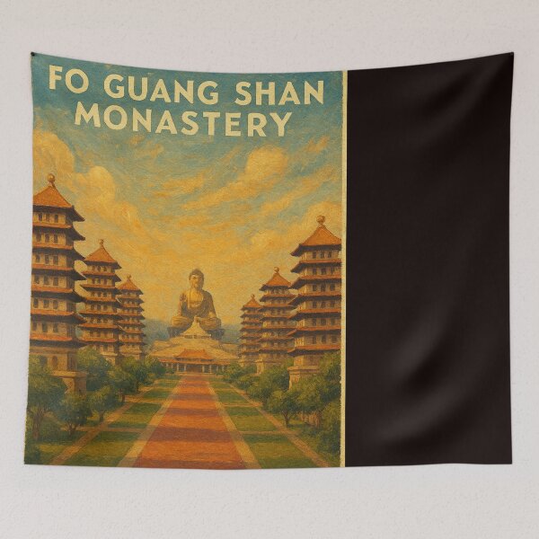 Item preview, Fo Guang Shan Buddha Museum and Pagodas in Kaohsiung designed and sold by Places On Earth.