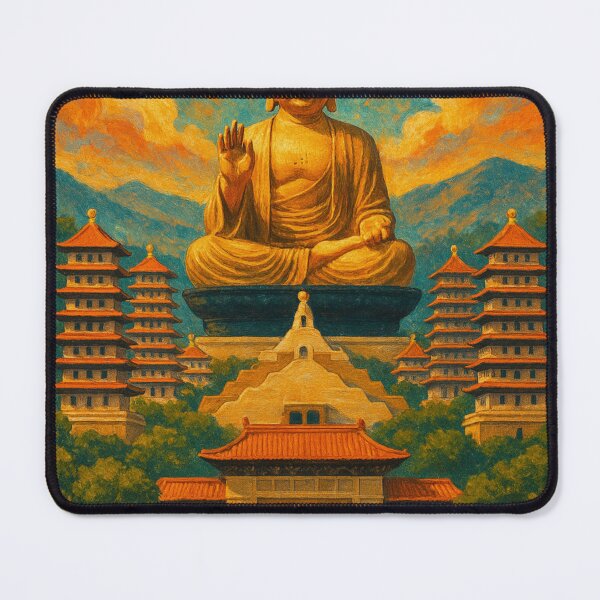 Item preview, Fo Guang Shan Giant Buddha with Mountain Backdrop designed and sold by Places On Earth.