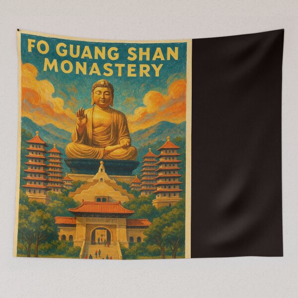 Item preview, Fo Guang Shan Giant Buddha with Mountain Backdrop designed and sold by Places On Earth.