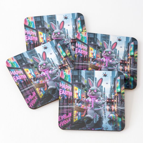 Item preview, Happy Easter Bunny - Cyberpunk Theme designed and sold by OnixDesign.