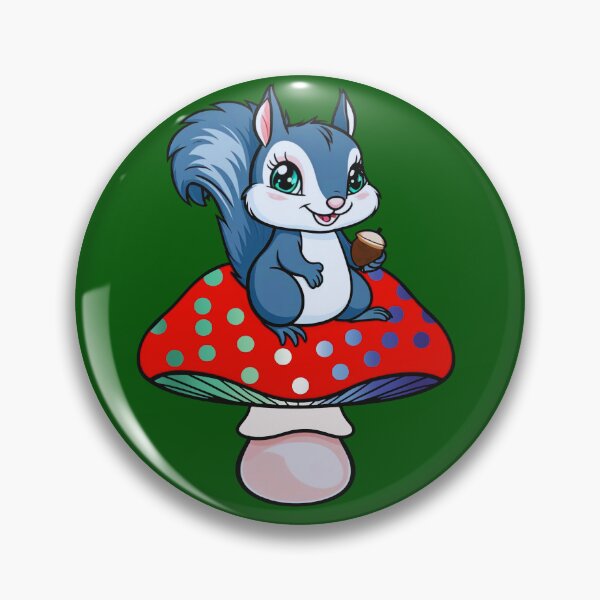 Item preview, Cute Squirrel on Gay MLM Mushroom – MLM Pride Whimsical Art designed and sold by Travelslightly.
