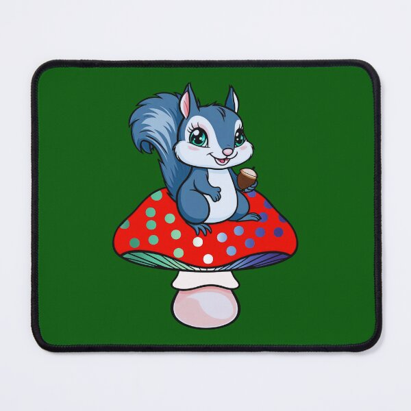 Item preview, Cute Squirrel on Gay MLM Mushroom – MLM Pride Whimsical Art designed and sold by Travelslightly.