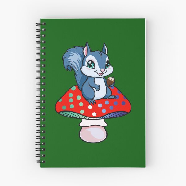 Item preview, Cute Squirrel on Gay MLM Mushroom – MLM Pride Whimsical Art designed and sold by Travelslightly.