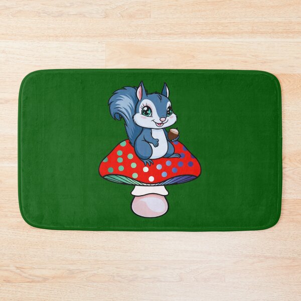 Item preview, Cute Squirrel on Gay MLM Mushroom – MLM Pride Whimsical Art designed and sold by Travelslightly.