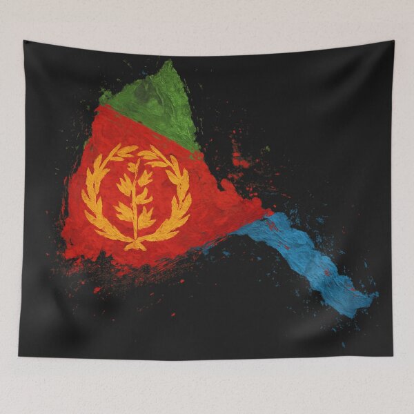 Item preview, Painted Eritrea flag designed and sold by ilakz.