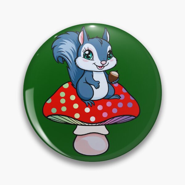 Item preview, Cute Squirrel on Genderfae Mushroom – Genderdoe Pride Whimsical Art designed and sold by Travelslightly.