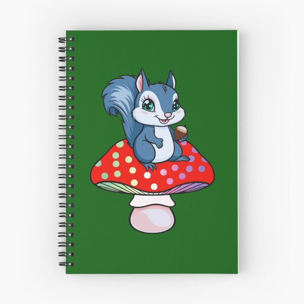 Item preview, Cute Squirrel on Genderfae Mushroom – Genderdoe Pride Whimsical Art designed and sold by Travelslightly.