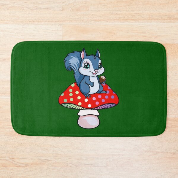 Item preview, Cute Squirrel on Genderfae Mushroom – Genderdoe Pride Whimsical Art designed and sold by Travelslightly.