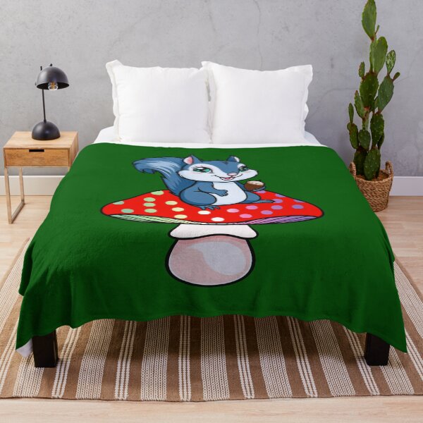 Item preview, Cute Squirrel on Genderfae Mushroom – Genderdoe Pride Whimsical Art designed and sold by Travelslightly.