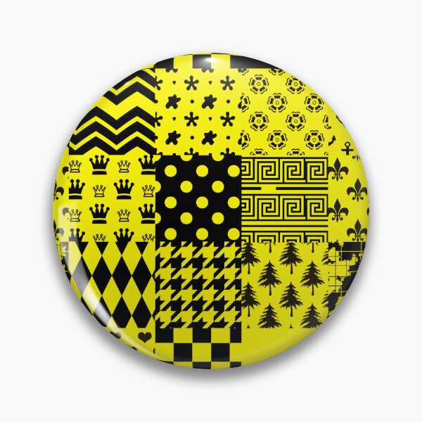 Item preview, Yellow Black Mixed Patterns Style Design  designed and sold by PatternTitan.