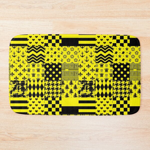Item preview, Yellow Black Mixed Patterns Style Design  designed and sold by PatternTitan.