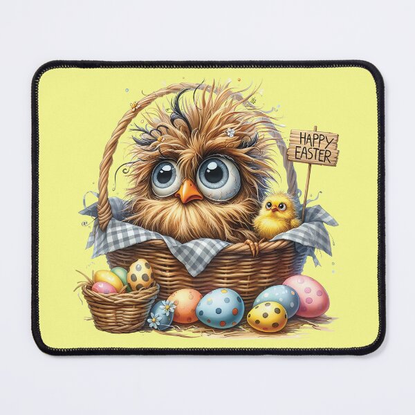 Item preview, Crazy funny bird in a easter basket with easter eggs designed and sold by LoneAngel.