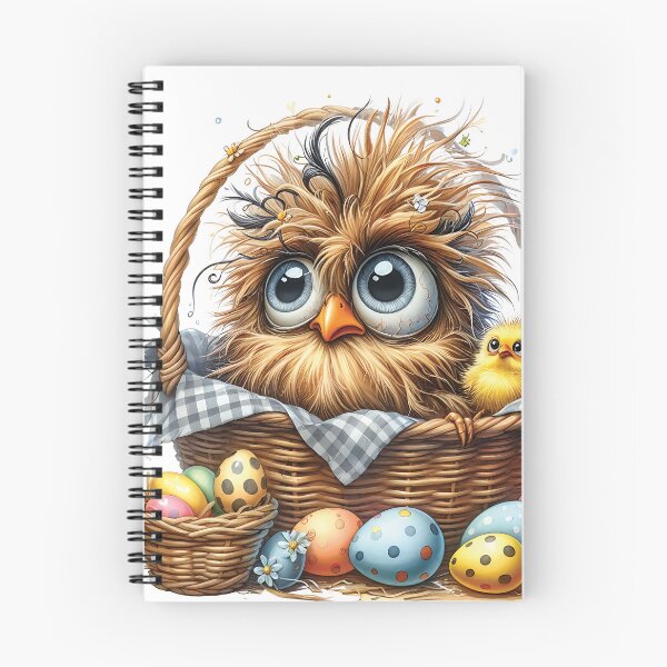 Item preview, Crazy funny bird in a easter basket with easter eggs designed and sold by LoneAngel.