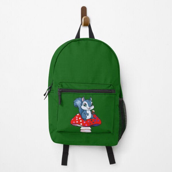 Item preview, Cute Squirrel on Genderfluid Mushroom – Genderfluid Pride Whimsical Art designed and sold by Travelslightly.