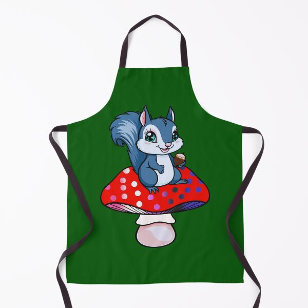 Item preview, Cute Squirrel on Genderfluid Mushroom – Genderfluid Pride Whimsical Art designed and sold by Travelslightly.