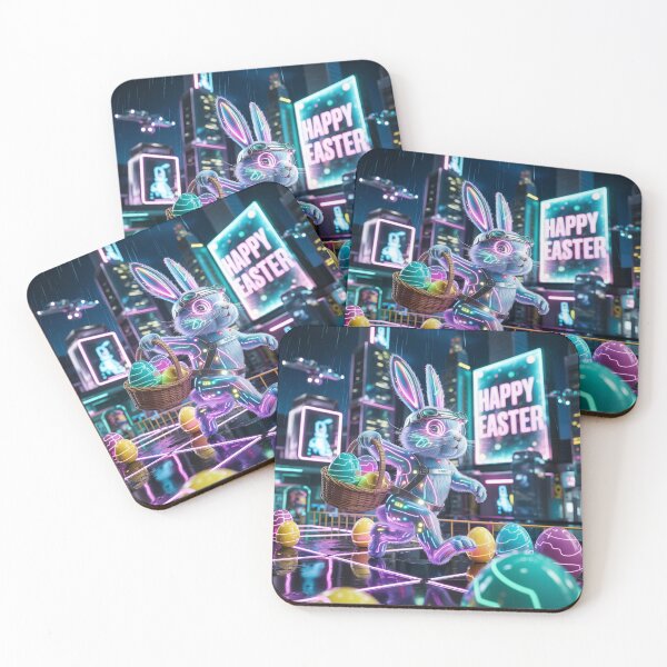 Item preview, Happy Easter Bunny - Cyberpunk Theme designed and sold by OnixDesign.