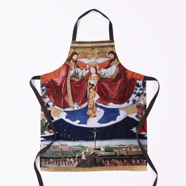 Artikelvorschau, Krönung der Jungfrau Maria, (1454) Altar der Kartause von Villeneuve-lès-Avignon von Enguerrand Quarton entworfen und verkauft von Vintage Designs +.