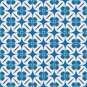 Artwork thumbnail, Rounded Geometric Tile Pattern by Patternfluent