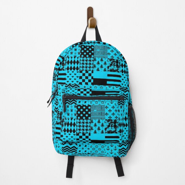 Item preview, Blue Black Mixed Patterns Style Design designed and sold by PatternTitan.