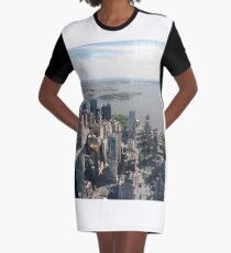 Manhattan, New York, NYC, #Manhattan, #NewYork, #NYC, skyscrapers, #skyscrapers, New York City, #NewYorkCity Graphic T-Shirt Dress